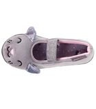 Chaussons Ballerines Enfant Gris Chat image number 1