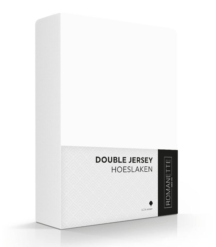 Drap-housse blanc double jersey image number 0