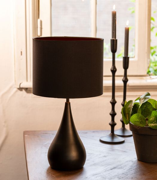 Lampe de table Svante - Noir - Ø28cm