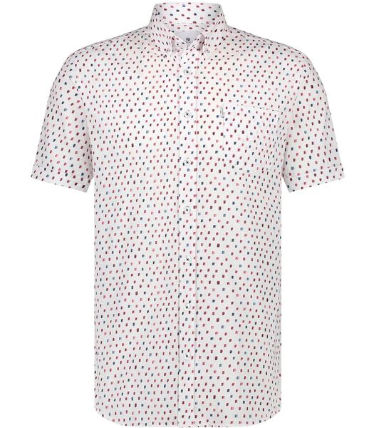 State of Art Chemise Short Sleeve Impression Blanche