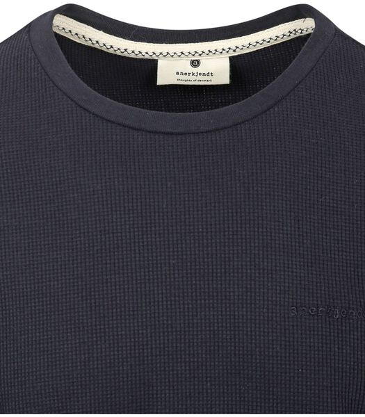 Anerkjendt T-shirt Silo Waffle Navy