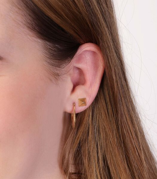 Femmes - Boucle d'oreille sans placage - Sans pierre
