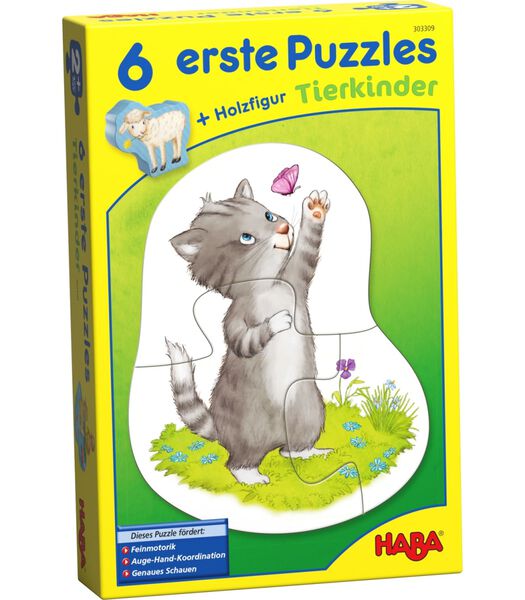 HABA 6 premiers puzzles - Enfants animaux