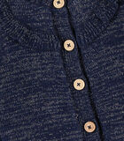 Tricoloudoux cardigan met ruches, donkerblauw image number 2