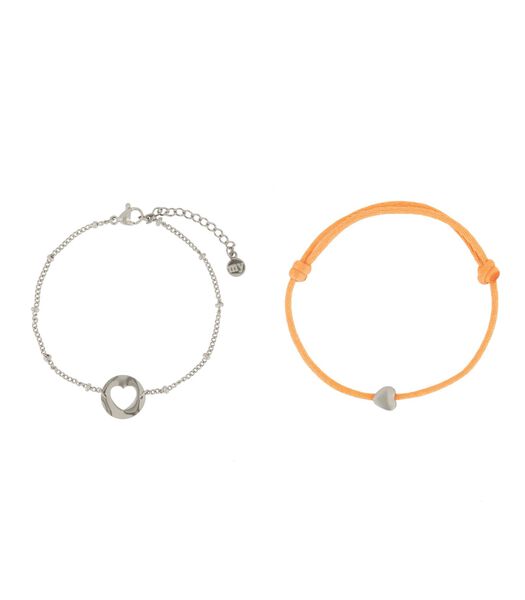 Bracelet mère & mini orange