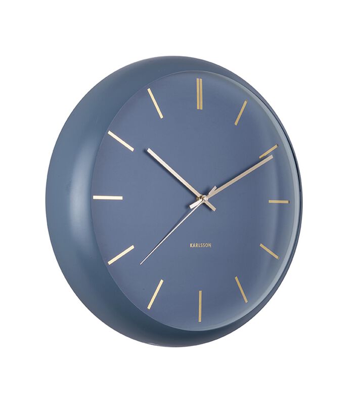 Horloge murale Globe - Bleu foncé - Ø40cm image number 0