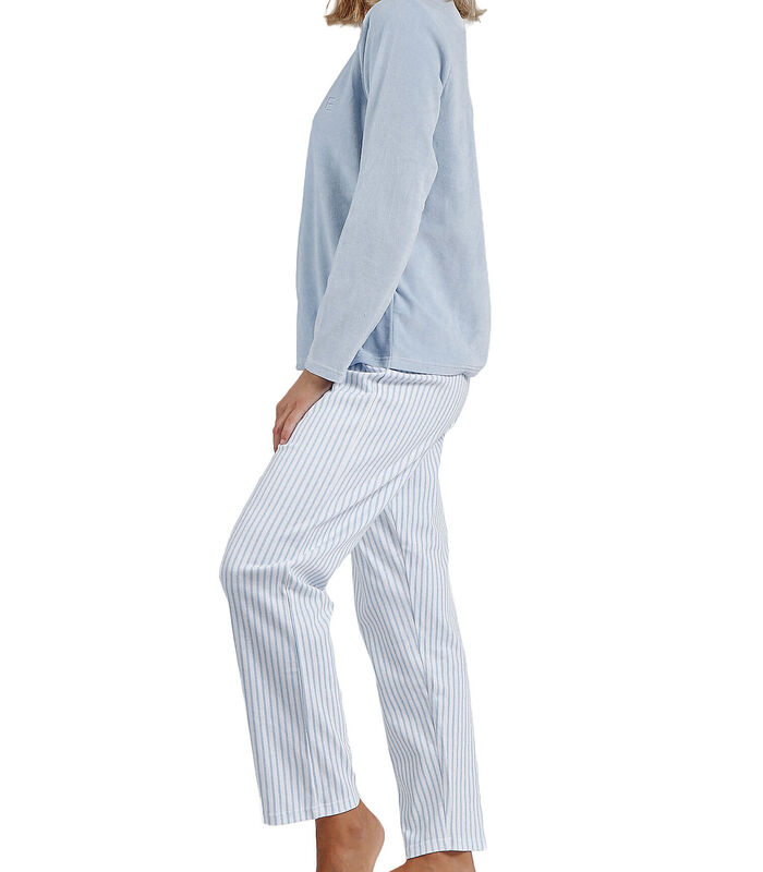 Pyjama indoor outfit broek top lange mouwen Comfort Home image number 2