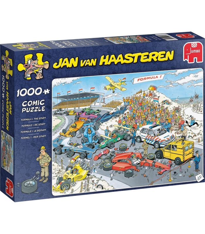 puzzel Jan van Haasteren Formule 1, de Start - 1000 stukjes image number 0