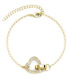 Bracelet Locked Heart - Cristal d'Autriche image number 4