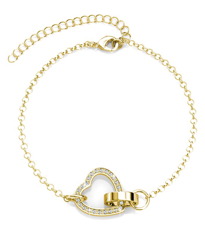 Bracelet Locked Heart - Cristal d'Autriche image number 4
