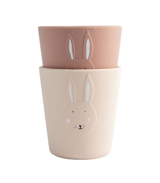 Silicone beker 2-pack - Mrs. Rabbit