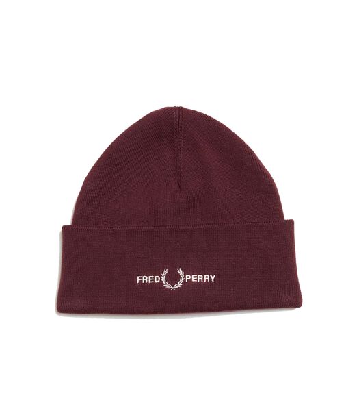 Cuffia Fred Perry Graphic Beanie Bordeaux