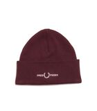 Fred Perry Grafische Beanie Bordeaux Hoofdtelefoon image number 0