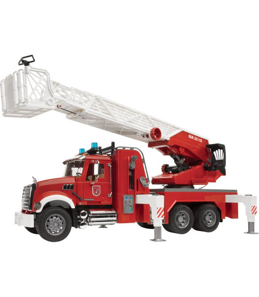 MACK Granieten brandweer ladderwagen met waterpomp + L+S module - 2821