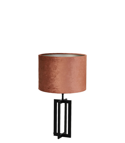 Tafellamp Mace/Gemstone - Zwart/Terra - Ø30x56cm