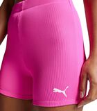 Ribbed Hot Pants Zwemshort Neon Pink image number 2