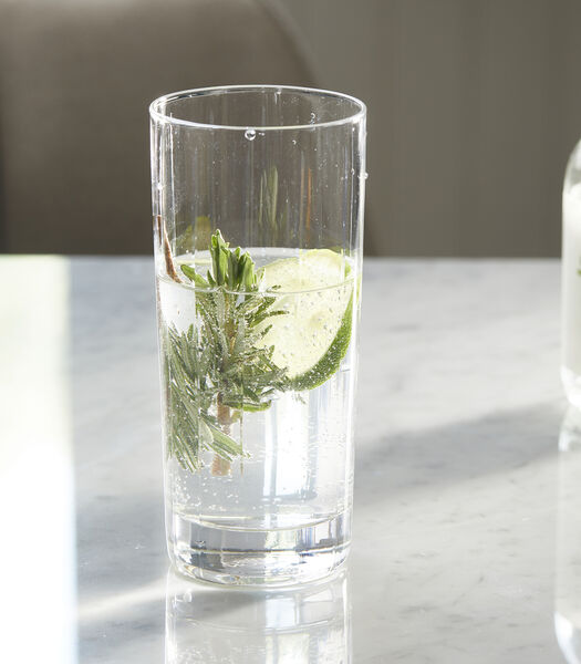 New York Longdrink - Verre à eau Transparent grand verre à boire 15 cm