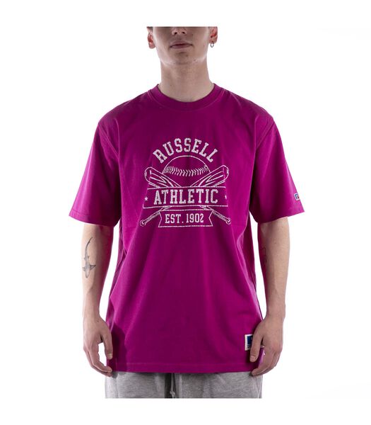 Roze Atletische Tony-T-Shirt Van Russell