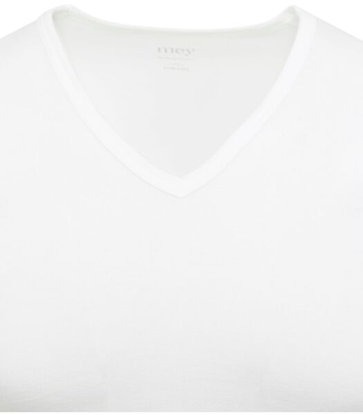 Mey T-shirt Noblesse Col-V Blanc