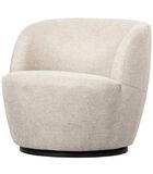 Serra Draaifauteuil - Polyester - Off White  - 75x70x69 image number 0