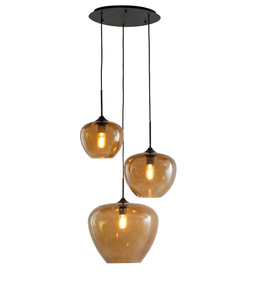 Hanglamp Mayson - Bruin Glas - Ø40cm - 3L