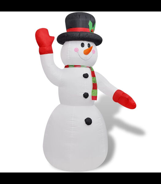Opblaasbare Sneeuwpop Hoogte: 240 cm