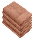 Lot de 6 Soft Cotton serviettes de bain 50x100 Terre image number 0