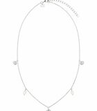 Ketting met hanger voor dames, sterling zilver 925, schelpen met parel image number 0