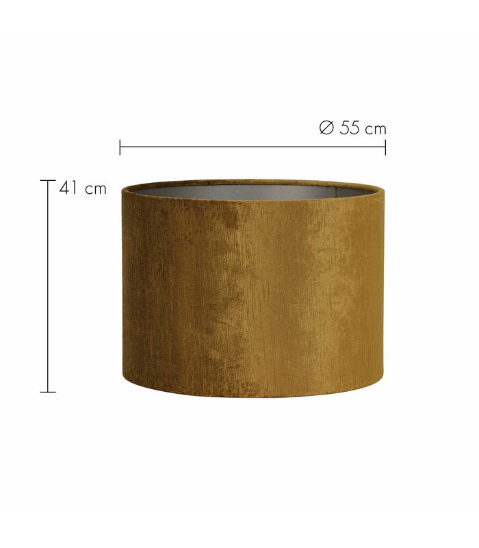 Abat-jour cylindre Gemstone - Or - Ø55x41cm image number 2
