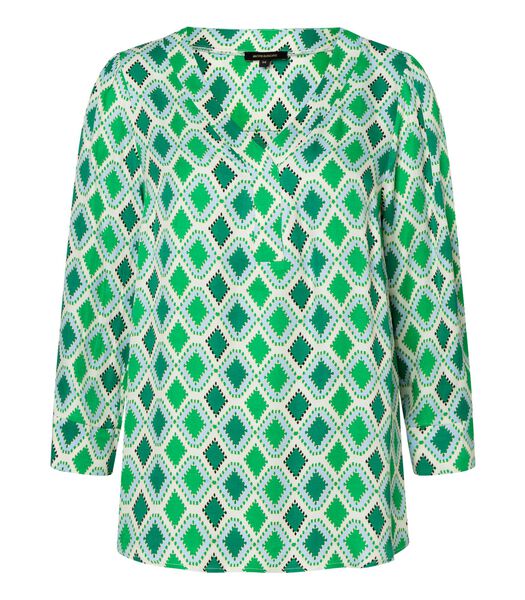 Blouse satijn all-over print