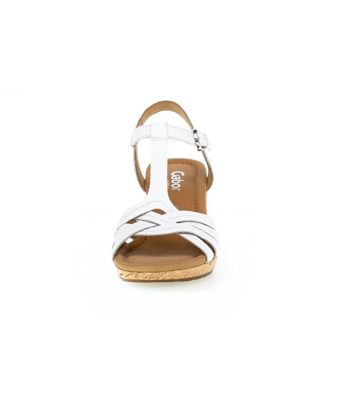 Sandales blanc en cuir image number 4