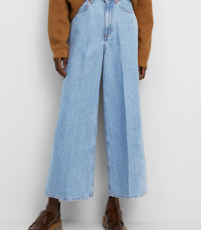 Jupe-culotte en jean image number 0