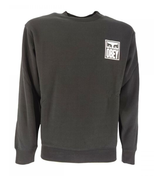Pull Obey Eyes Icon Crew Homme Black