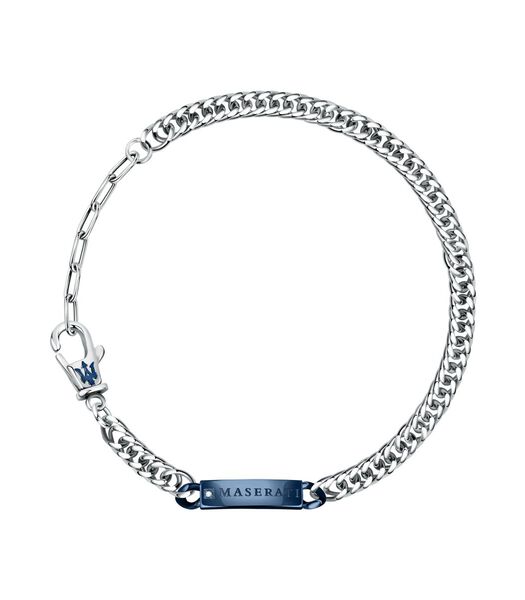 Bracelet en Acier, diamants, PVD bleu JEWELS