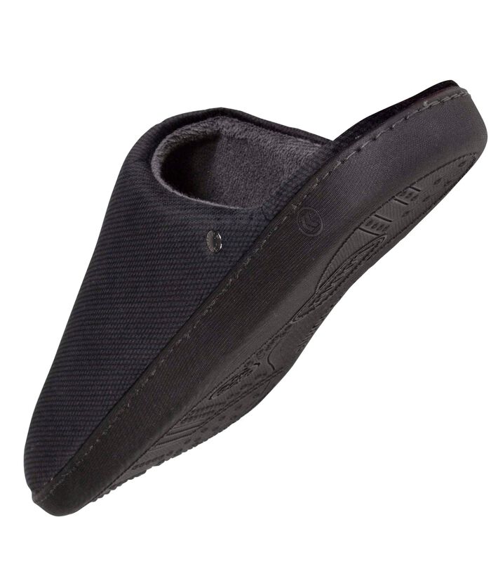 Chaussons Mules Homme Velours Noir image number 4