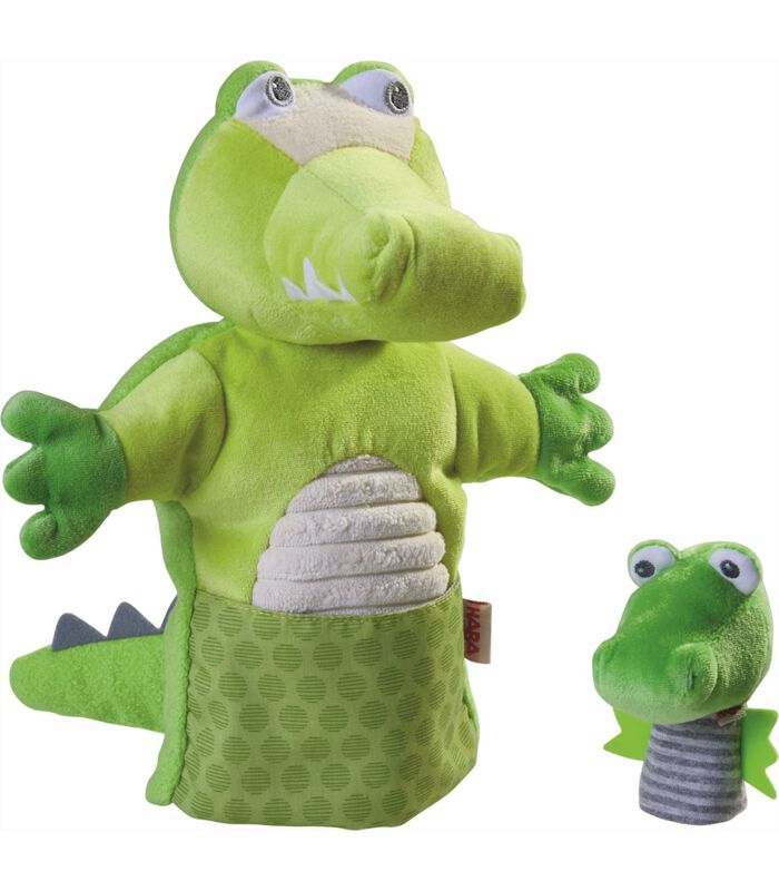 HABA-Marionnette à main Crocodile avec bébé image number 0