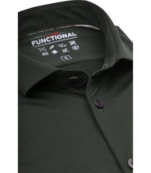 Pure The Functional Shirt Donkergroen