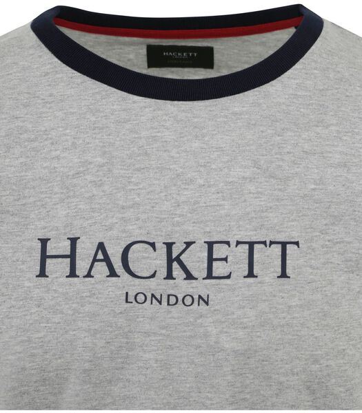 Hackett T-Shirt Logo Grijs