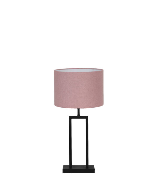 Lampe de table Shiva/Livigno - Noir/Rose - Ø30x62cm