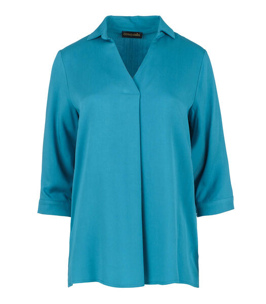 Turquoise V Hals Top