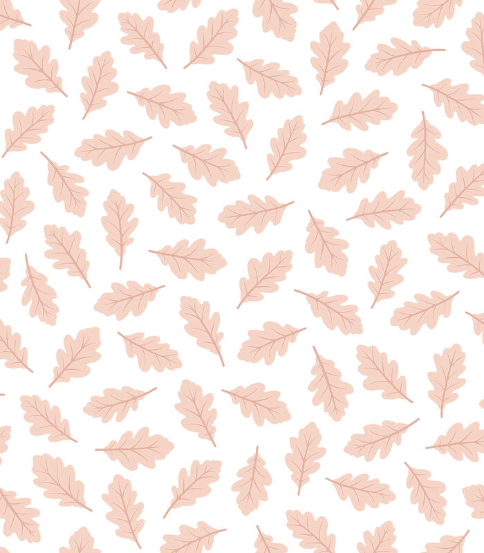 JÖRO - Papier peint enfant - Motif feuilles de chêne image number 0