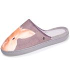 Chaussons mules femme lapin Gris image number 0