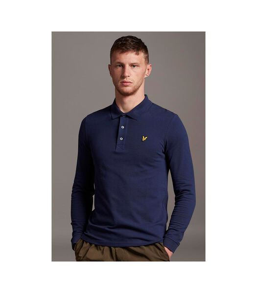 Lyle & Scott Polo à manches longues Bleu Marine