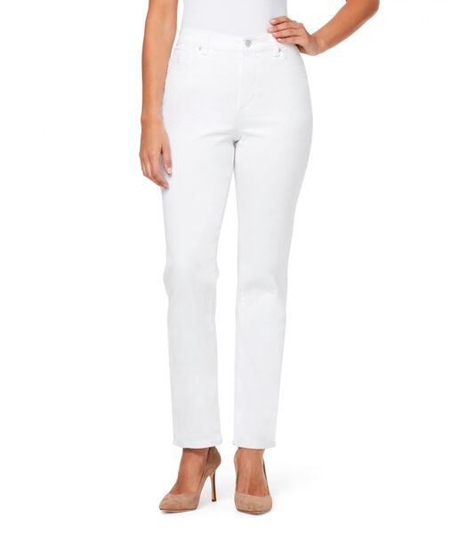 Amanda High Rise Straight Jeans | Vintage White