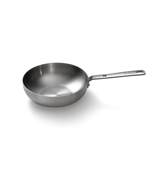 Wok Stainless Steel 28 cm Roestvrijstaal