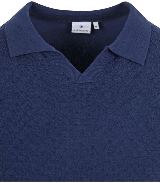 Blue Industry Knitted Poloshirt Riva Marine