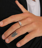 Ring Heren Elegant Met Topaas In 925 Sterling Zilver image number 4
