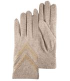Wollen handschoenen - Touchscreen - Beige image number 4