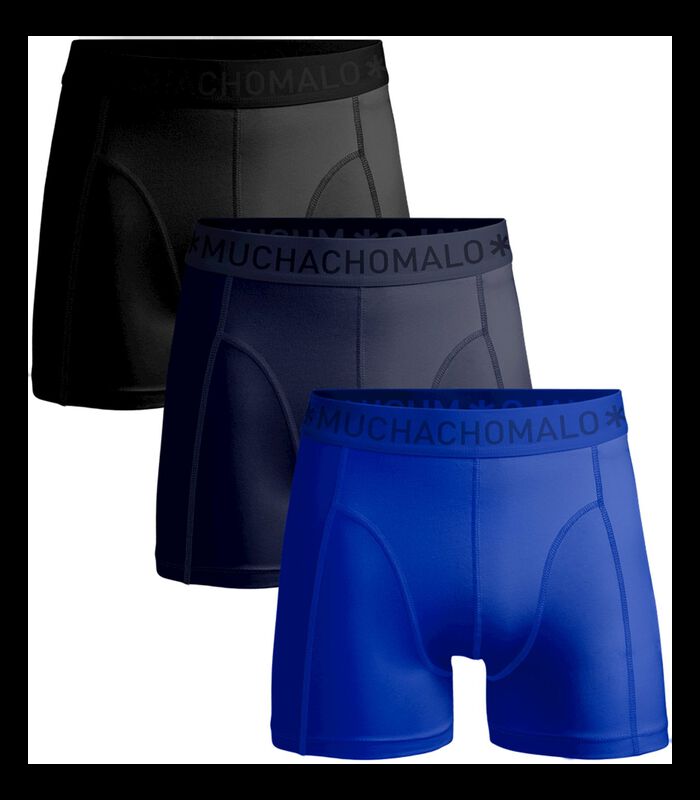 Muchachomalo Boxershorts Microfiber 3-Pack Blauw image number 0