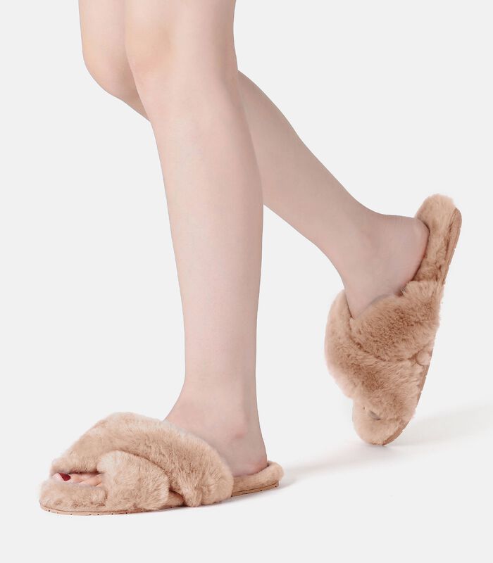 Dames Dove Crossover Slippers image number 1